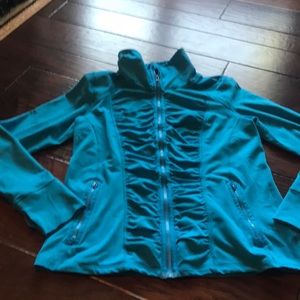 Boutique Blue Zip Sweatshirt